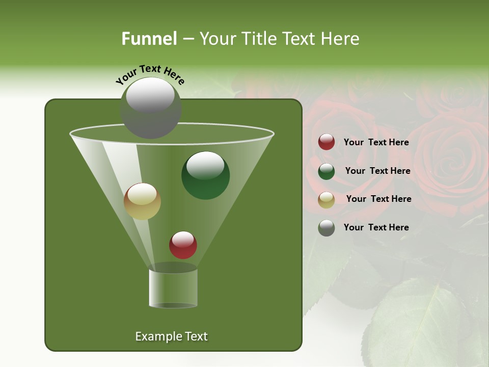 Leaf Bunch Red PowerPoint Template