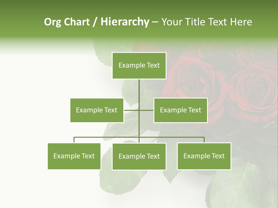 Leaf Bunch Red PowerPoint Template