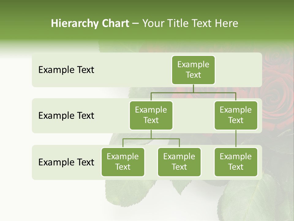 Leaf Bunch Red PowerPoint Template