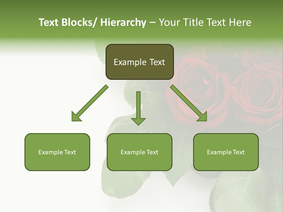 Leaf Bunch Red PowerPoint Template