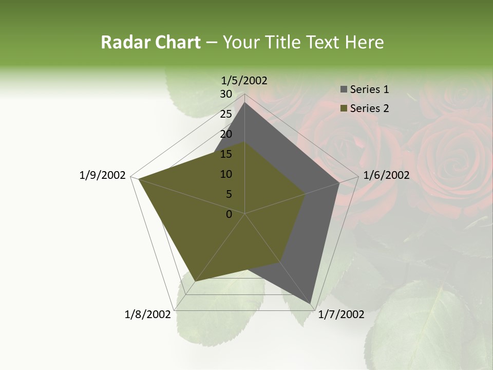 Leaf Bunch Red PowerPoint Template