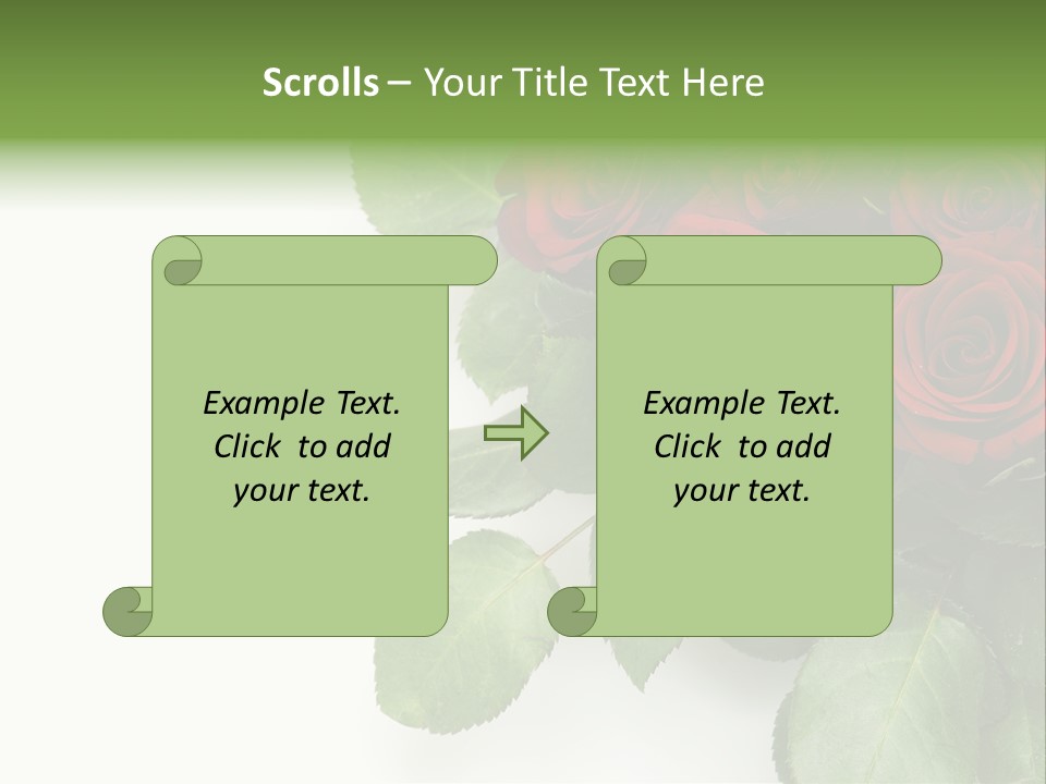 Leaf Bunch Red PowerPoint Template