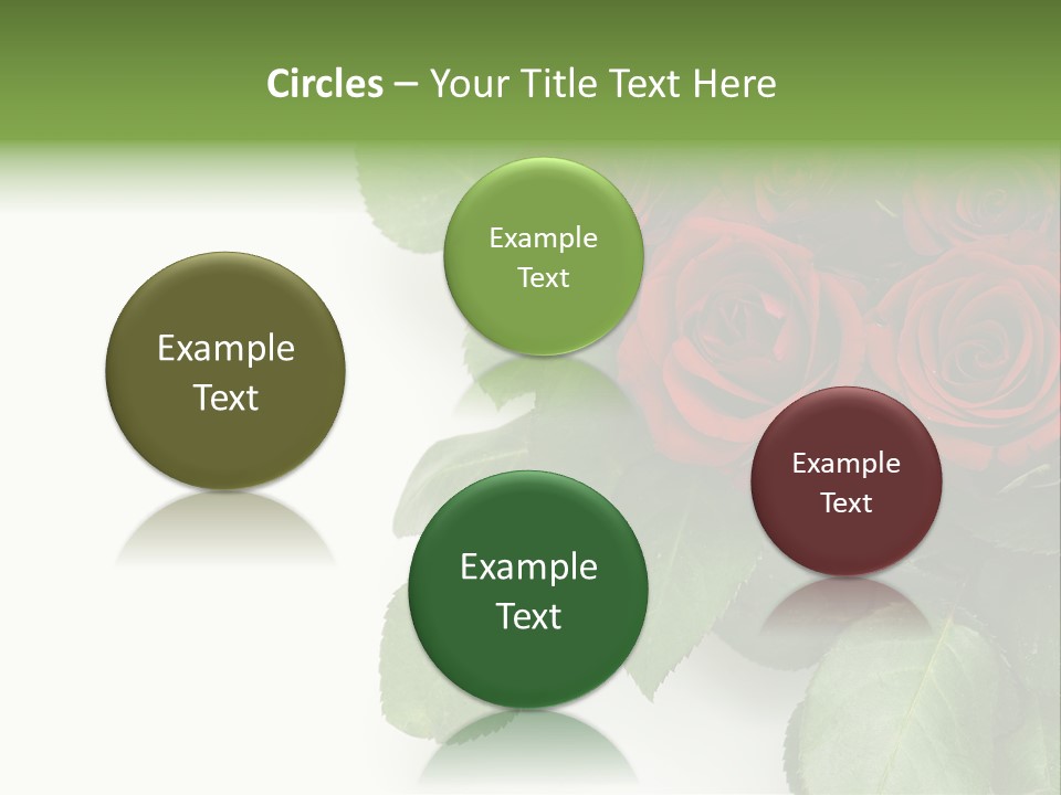 Leaf Bunch Red PowerPoint Template