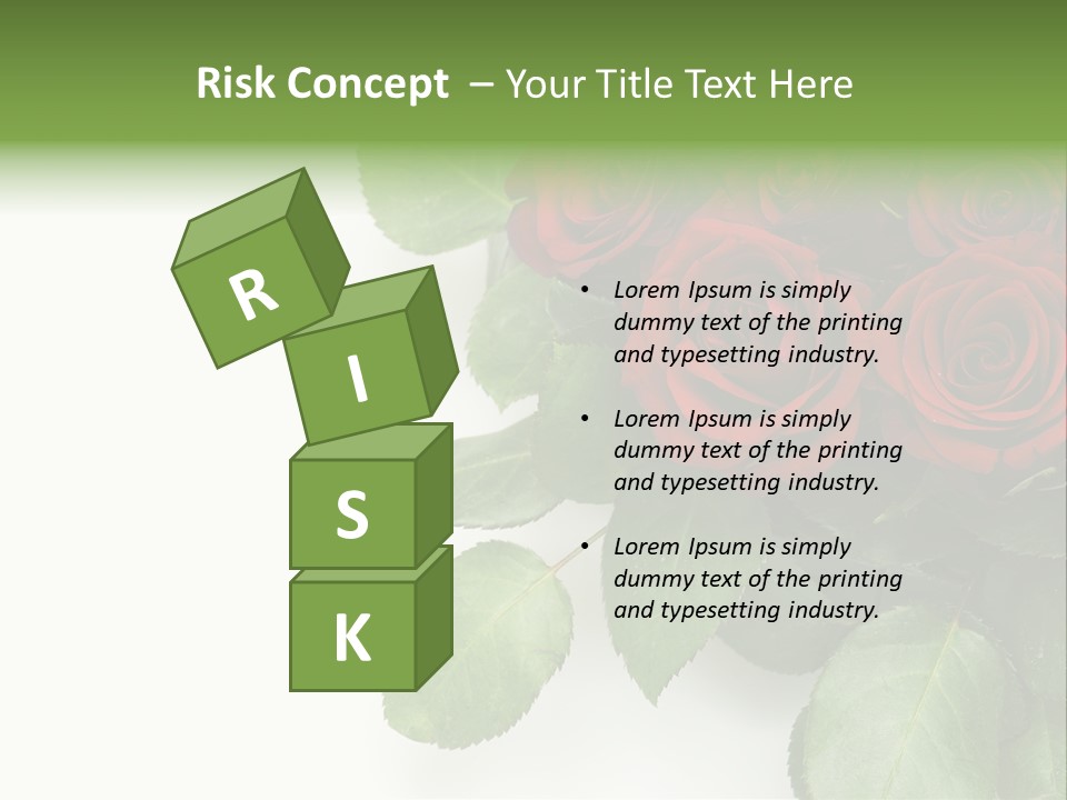 Leaf Bunch Red PowerPoint Template