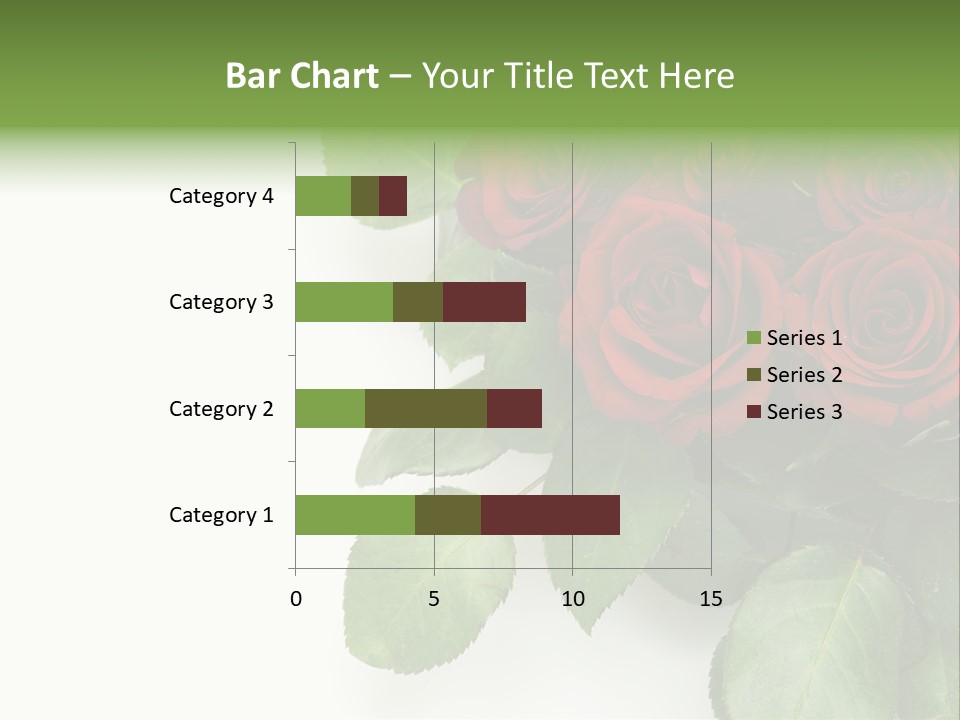 Leaf Bunch Red PowerPoint Template