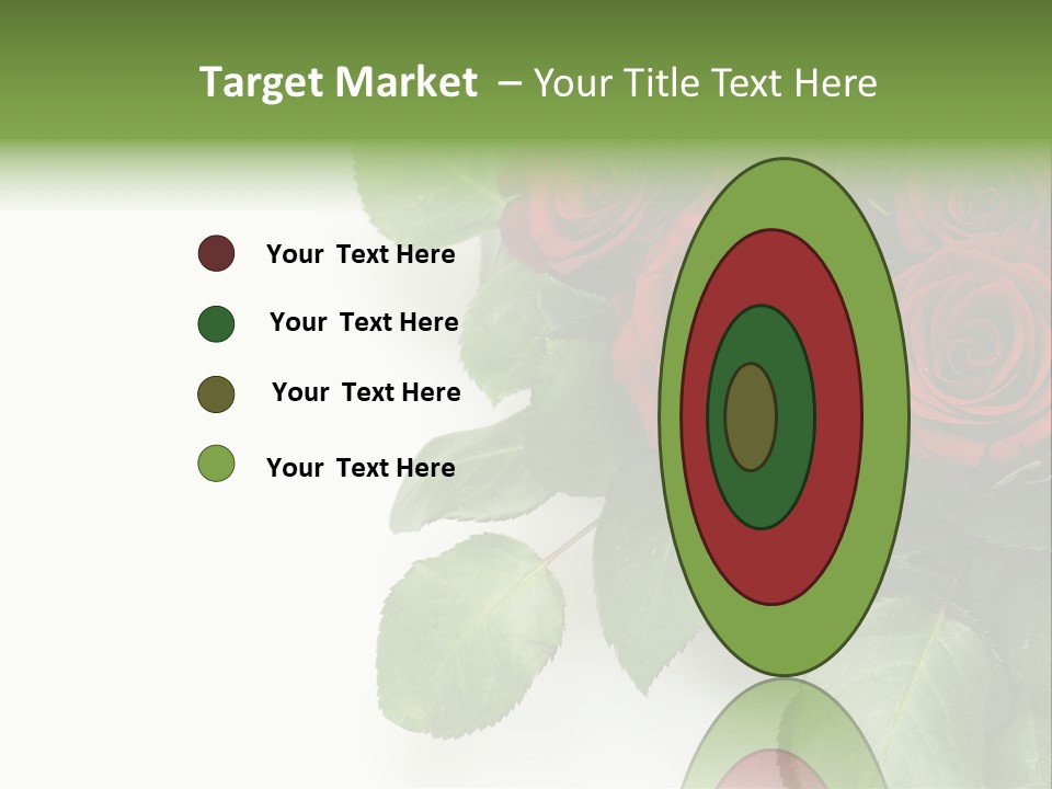 Leaf Bunch Red PowerPoint Template