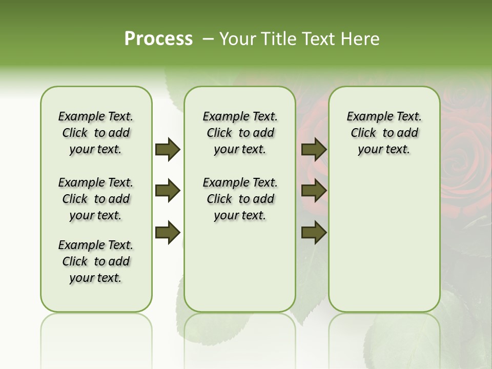 Leaf Bunch Red PowerPoint Template