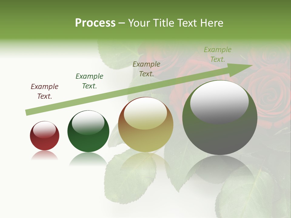 Leaf Bunch Red PowerPoint Template