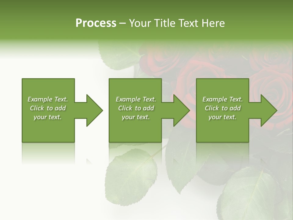 Leaf Bunch Red PowerPoint Template