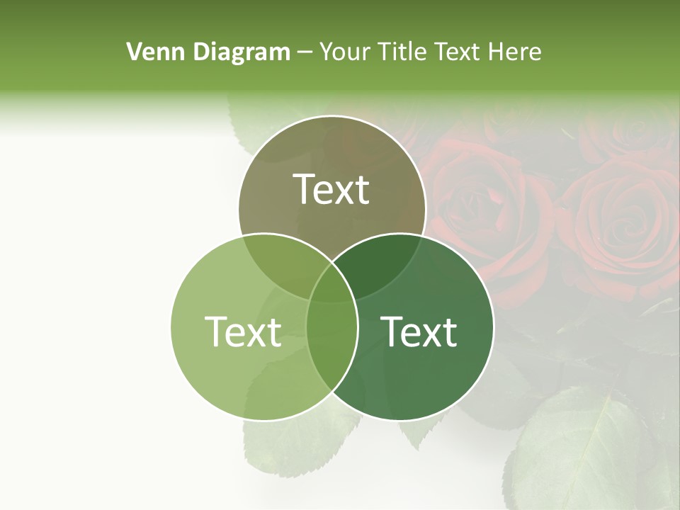 Leaf Bunch Red PowerPoint Template