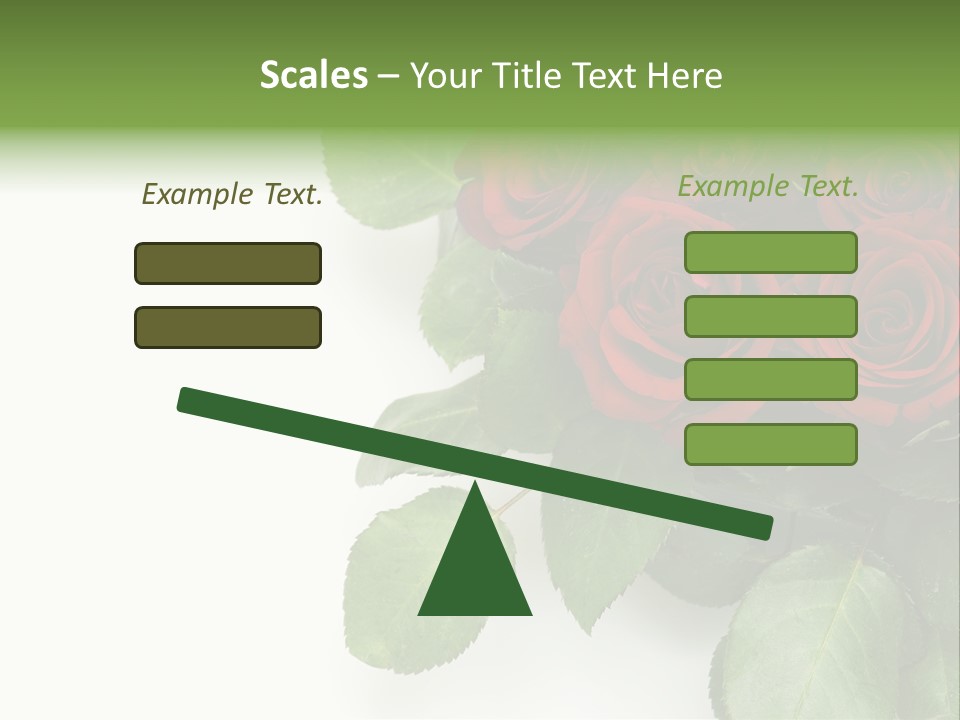 Leaf Bunch Red PowerPoint Template