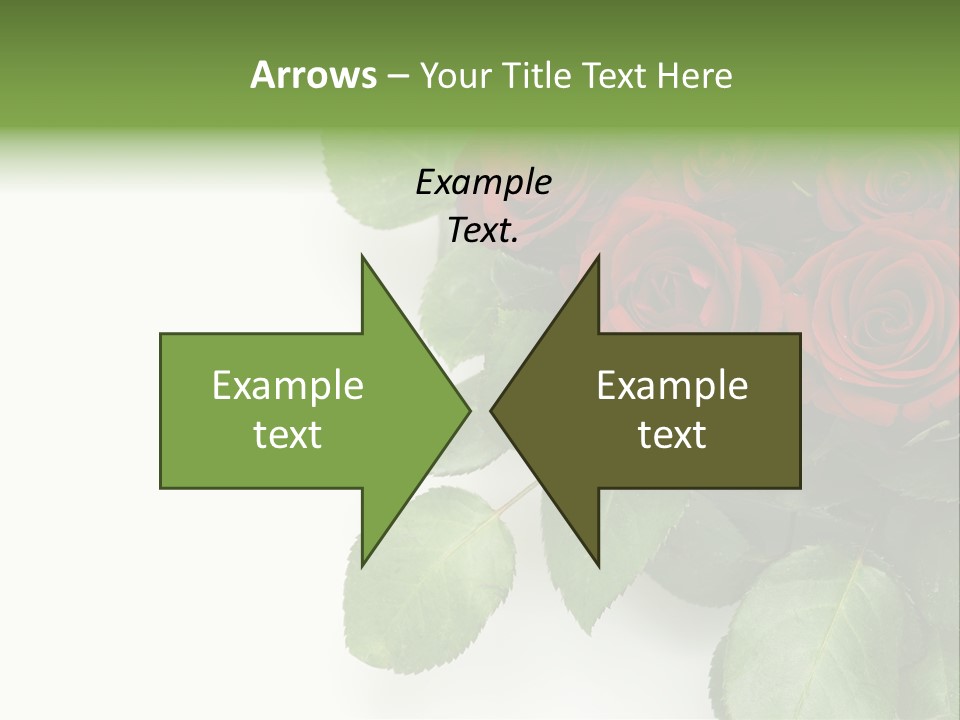 Leaf Bunch Red PowerPoint Template