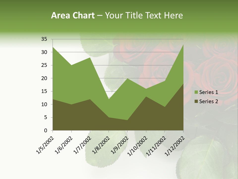 Leaf Bunch Red PowerPoint Template