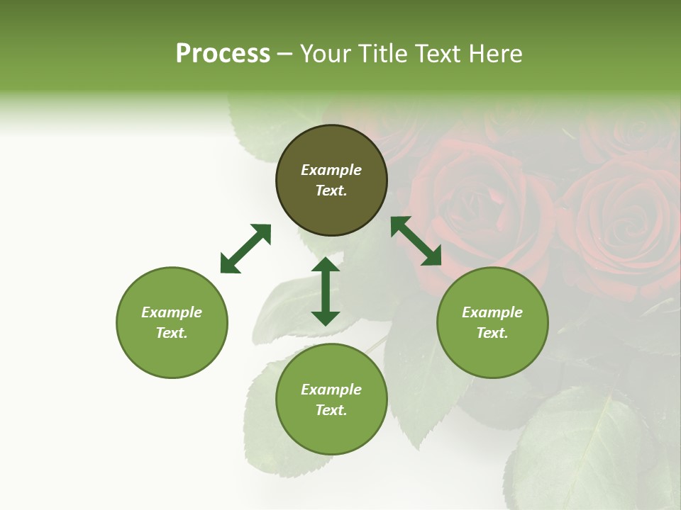 Leaf Bunch Red PowerPoint Template