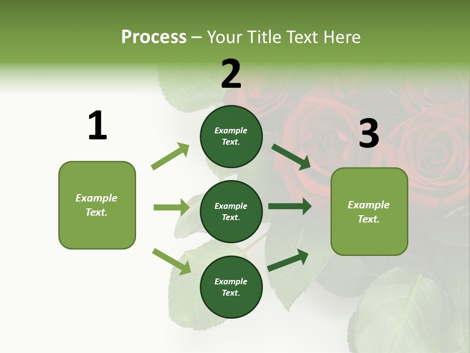 Leaf Bunch Red PowerPoint Template