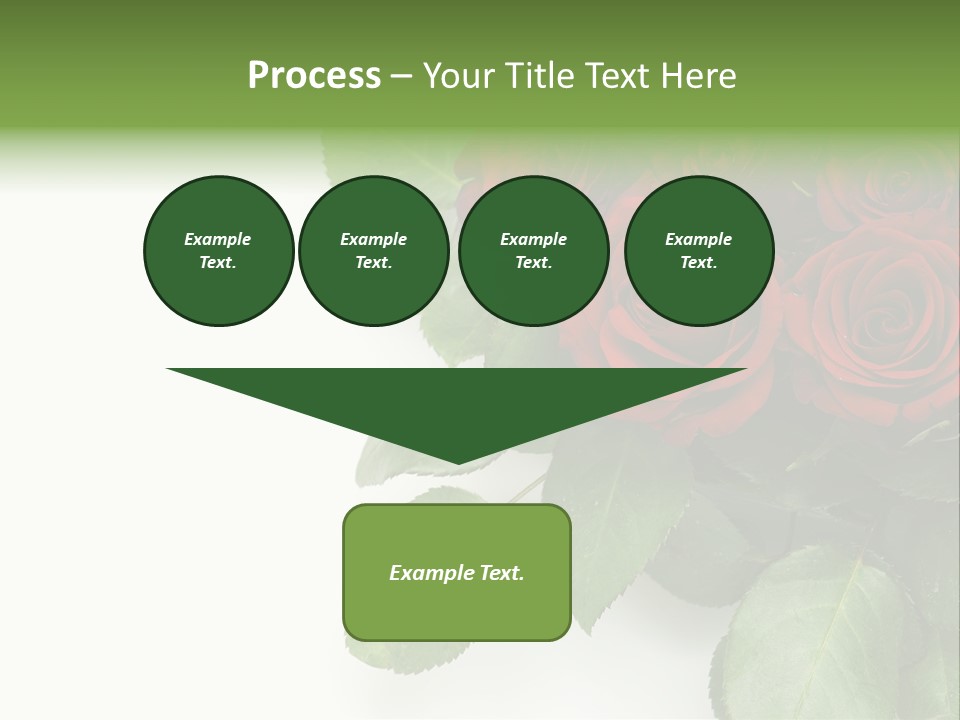 Leaf Bunch Red PowerPoint Template