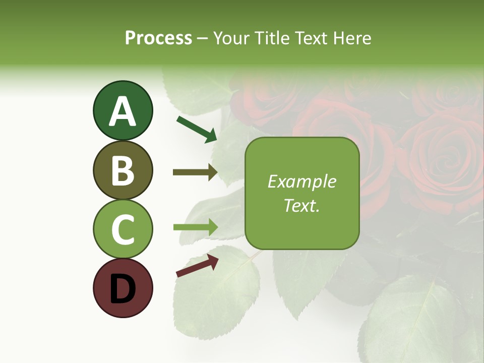 Leaf Bunch Red PowerPoint Template