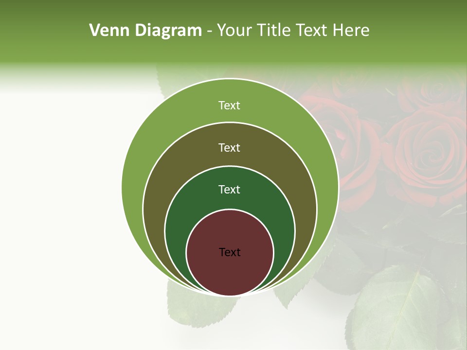 Leaf Bunch Red PowerPoint Template