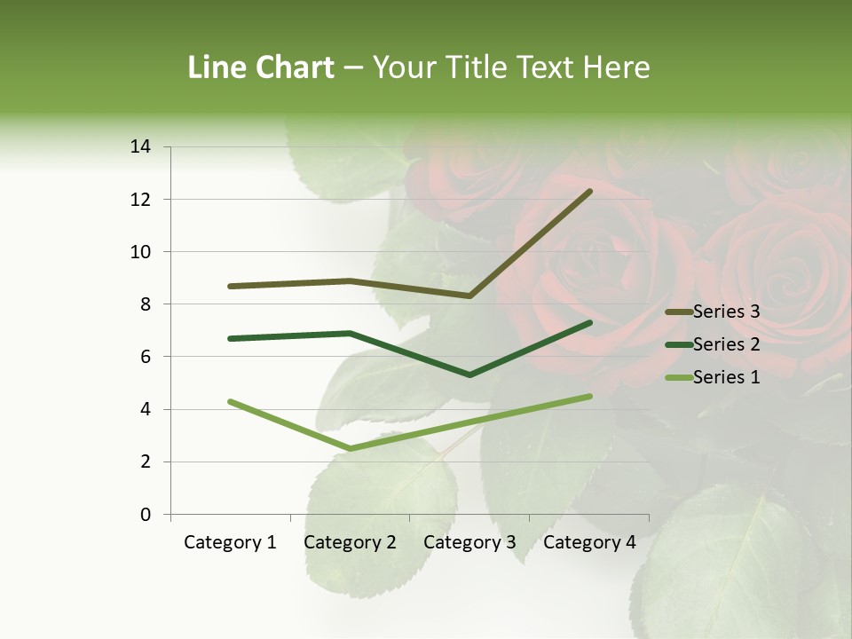 Leaf Bunch Red PowerPoint Template