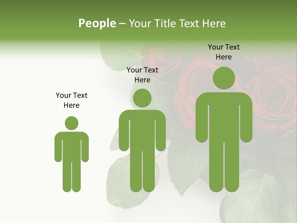 Leaf Bunch Red PowerPoint Template