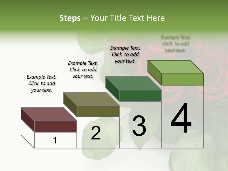 Leaf Bunch Red PowerPoint Template