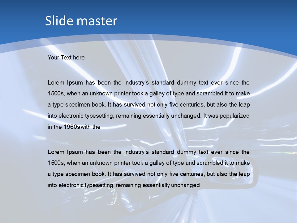 Transport Perspective Accelerated PowerPoint Template