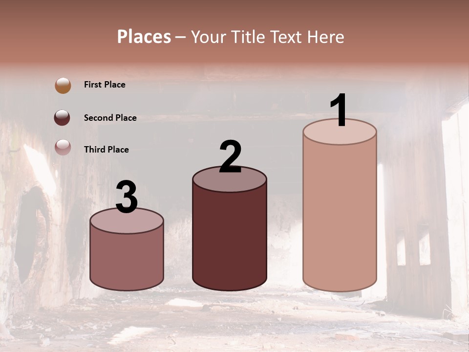 Decay Building Glass PowerPoint Template