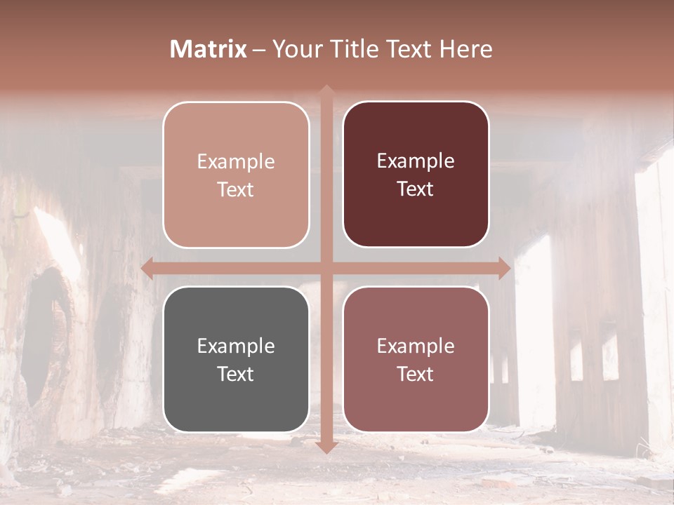 Decay Building Glass PowerPoint Template