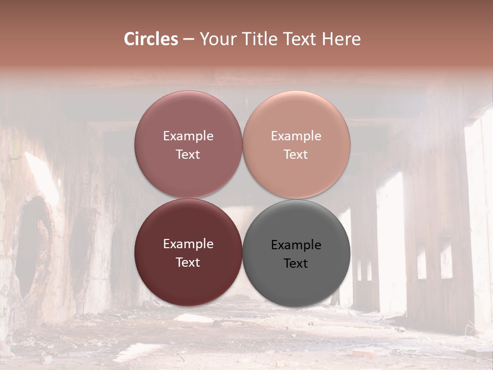 Decay Building Glass PowerPoint Template