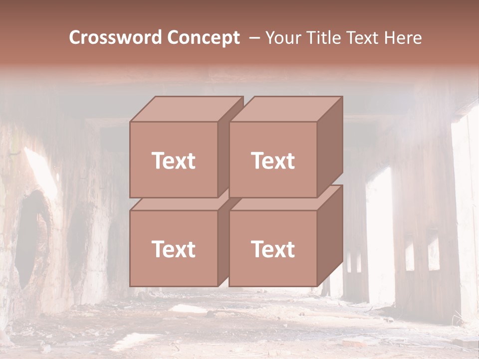 Decay Building Glass PowerPoint Template