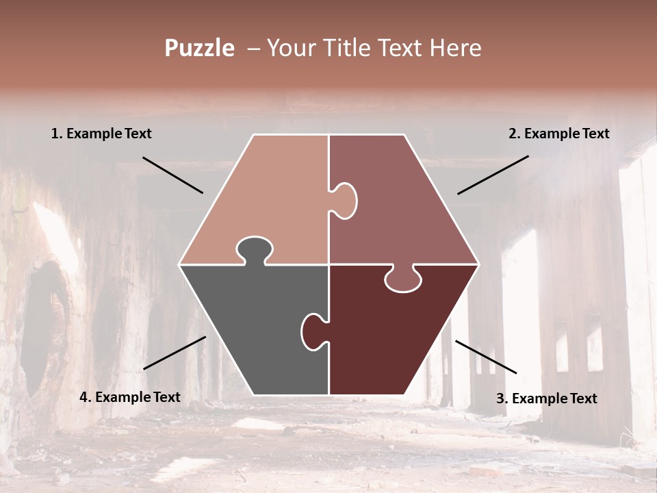 Decay Building Glass PowerPoint Template