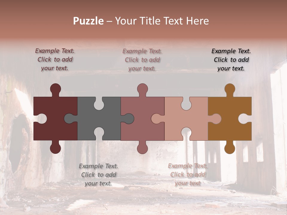 Decay Building Glass PowerPoint Template