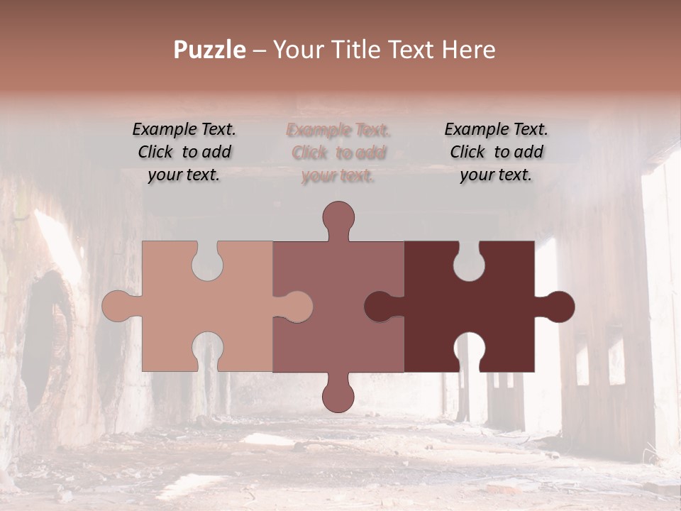 Decay Building Glass PowerPoint Template