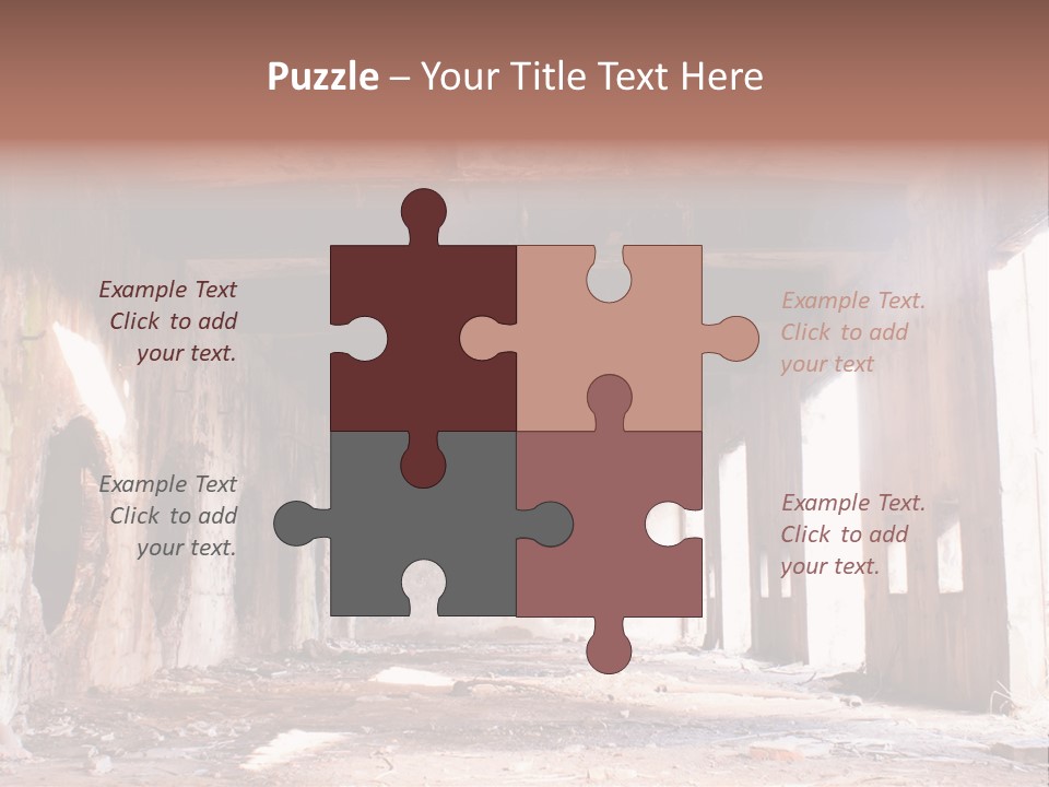 Decay Building Glass PowerPoint Template