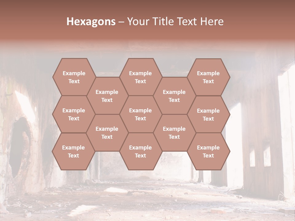 Decay Building Glass PowerPoint Template