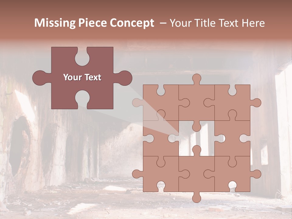 Decay Building Glass PowerPoint Template