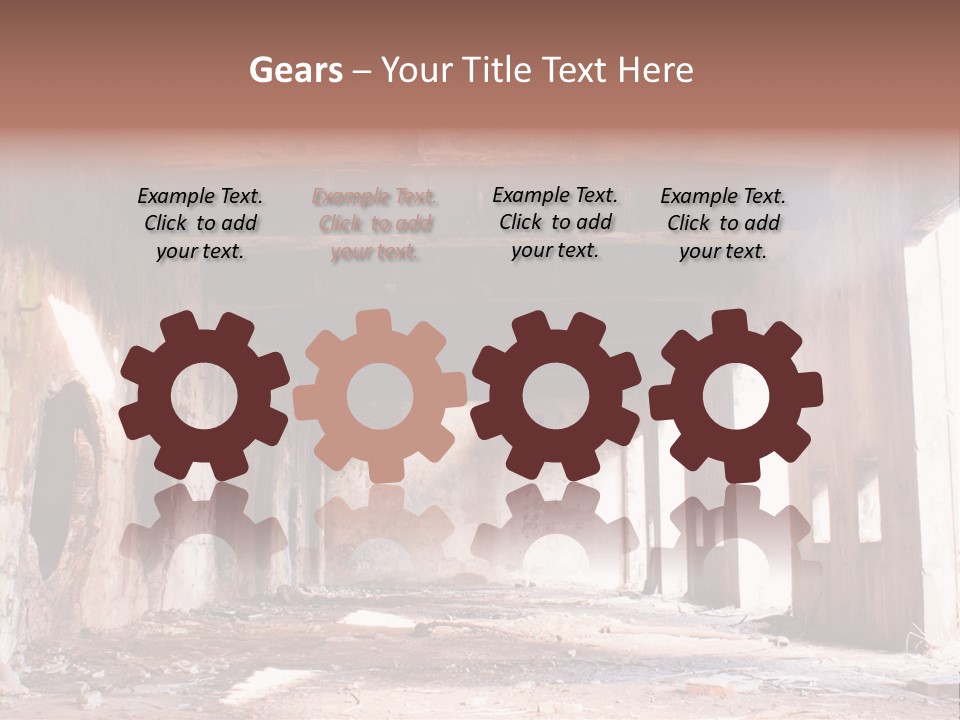 Decay Building Glass PowerPoint Template