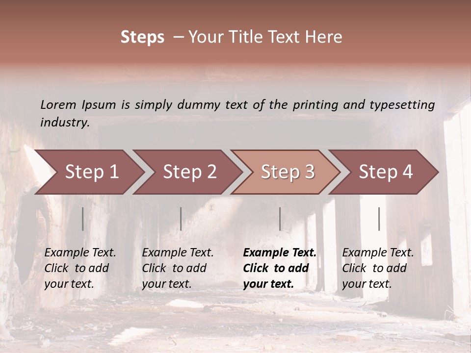 Decay Building Glass PowerPoint Template