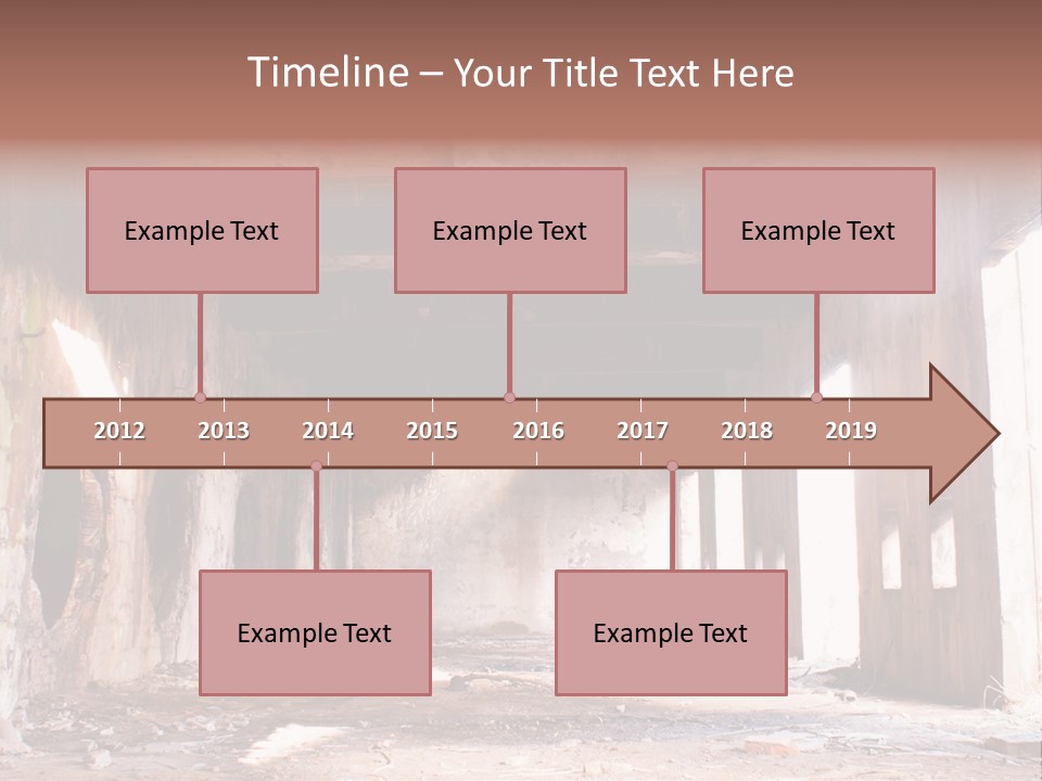 Decay Building Glass PowerPoint Template
