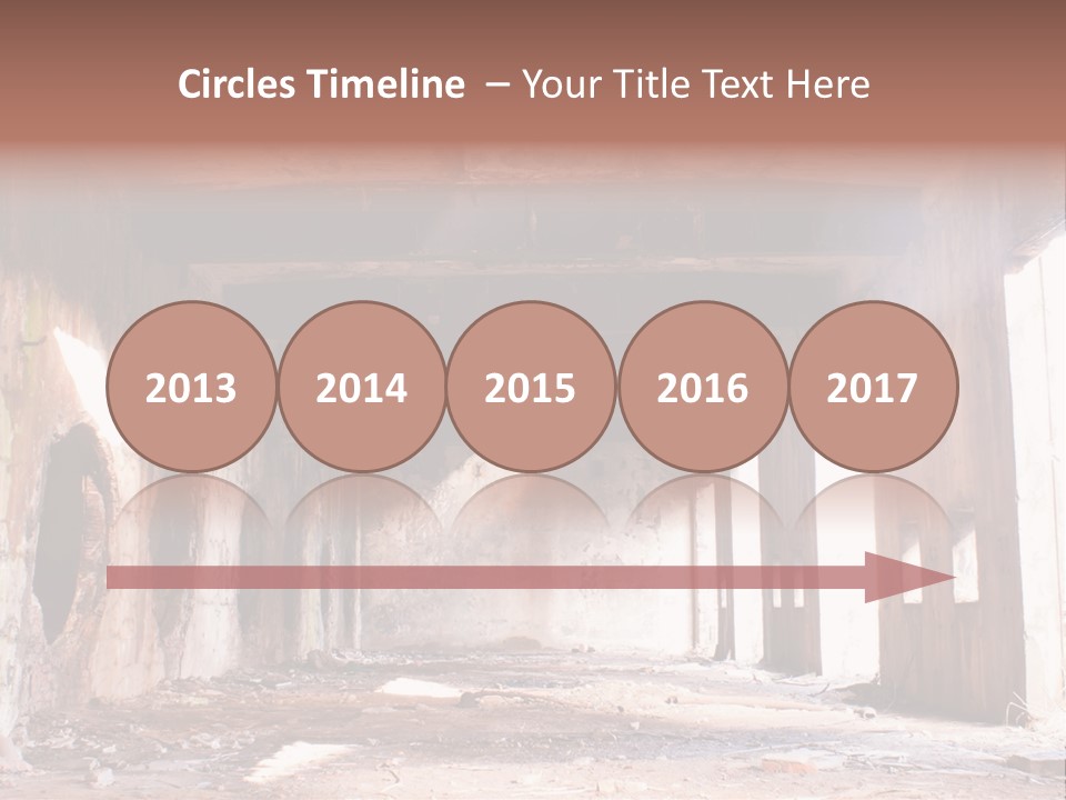 Decay Building Glass PowerPoint Template