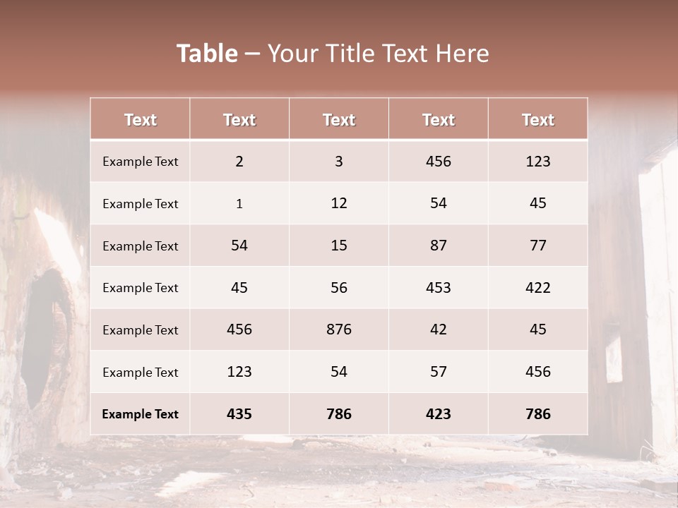 Decay Building Glass PowerPoint Template