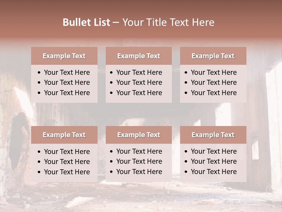 Decay Building Glass PowerPoint Template
