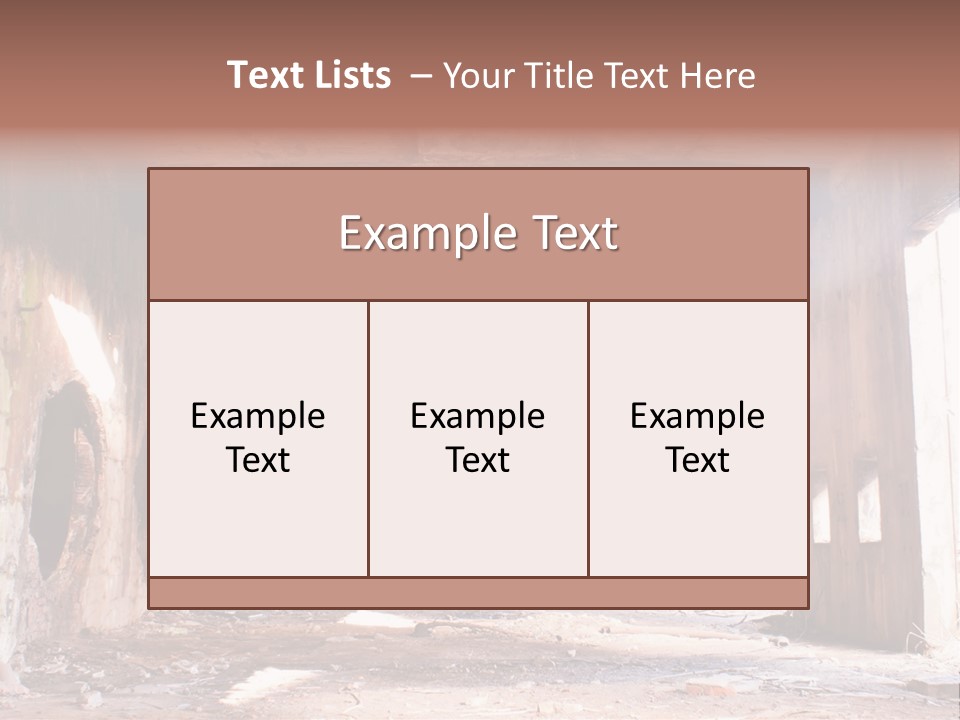 Decay Building Glass PowerPoint Template