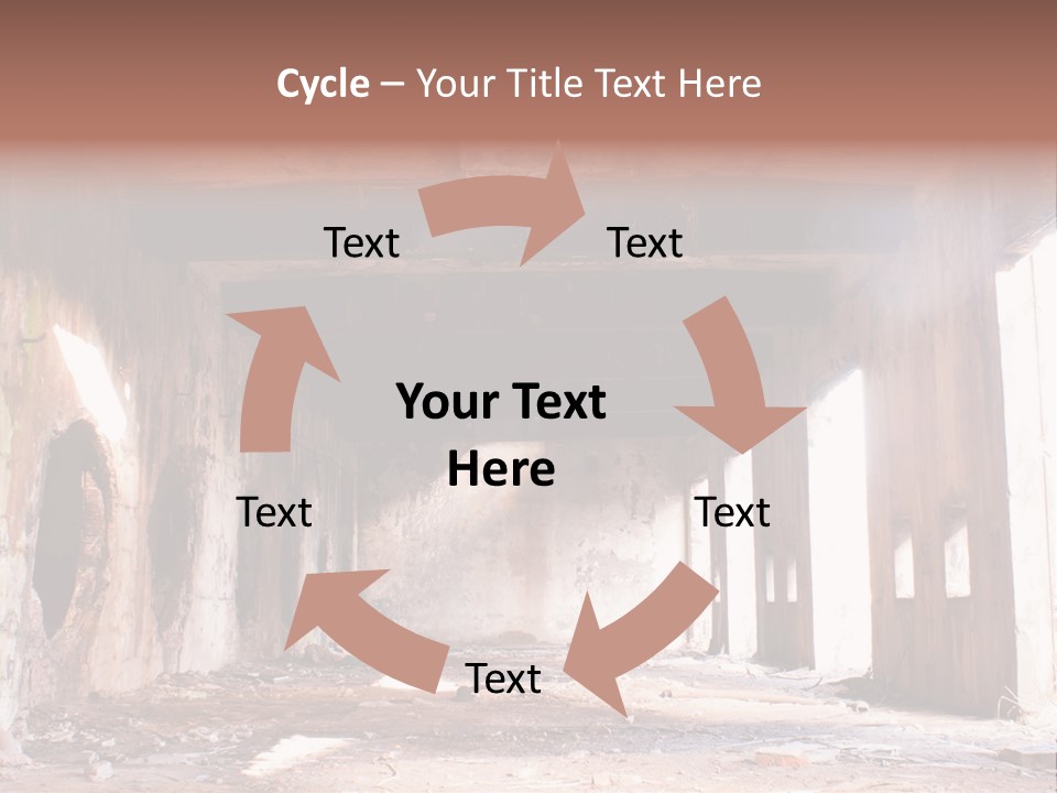Decay Building Glass PowerPoint Template