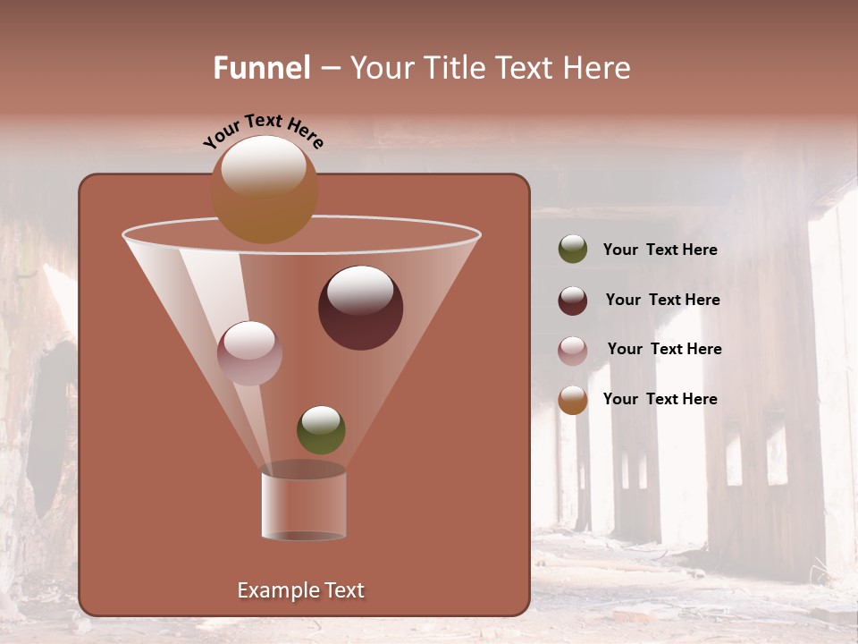 Decay Building Glass PowerPoint Template