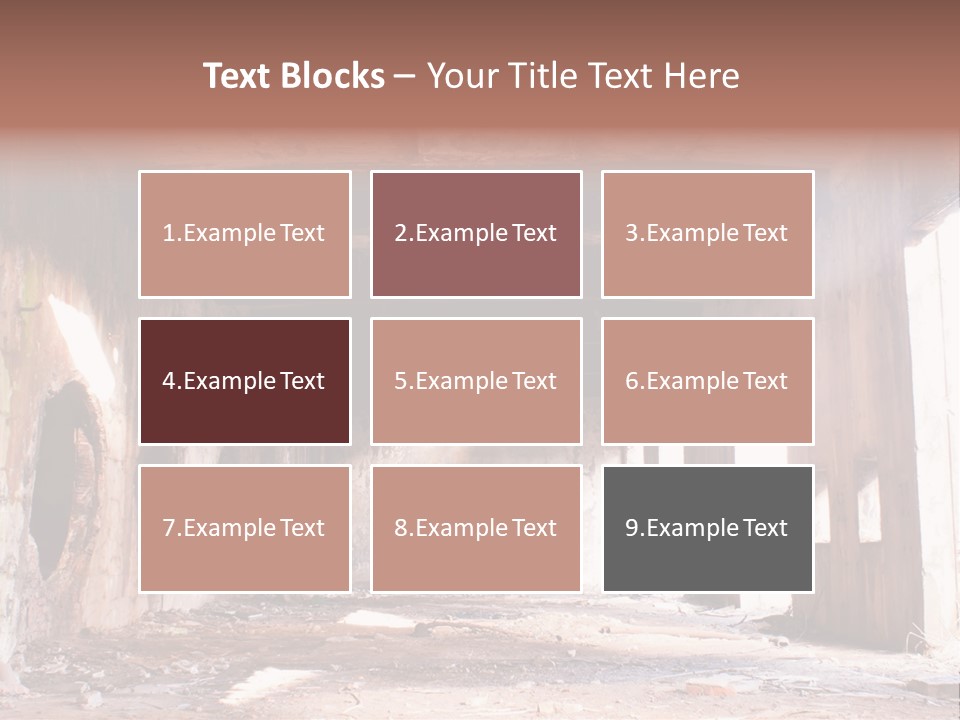 Decay Building Glass PowerPoint Template
