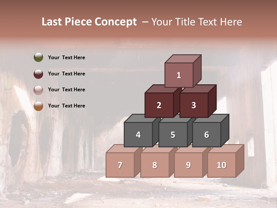 Decay Building Glass PowerPoint Template