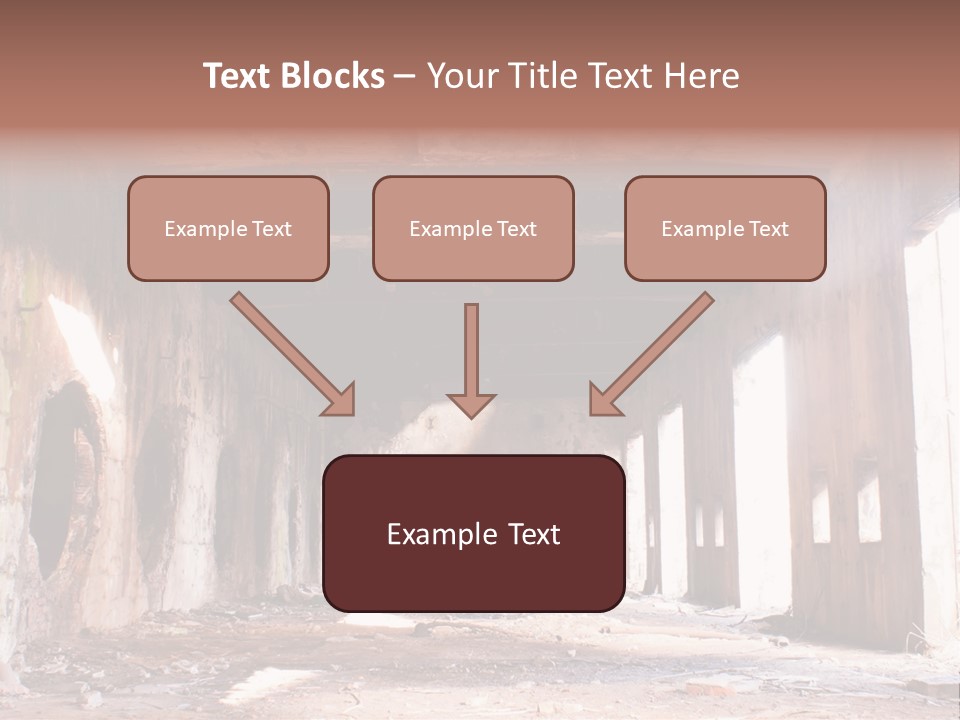 Decay Building Glass PowerPoint Template