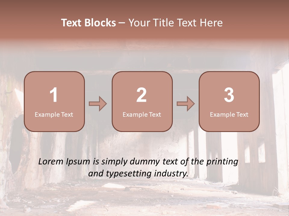 Decay Building Glass PowerPoint Template