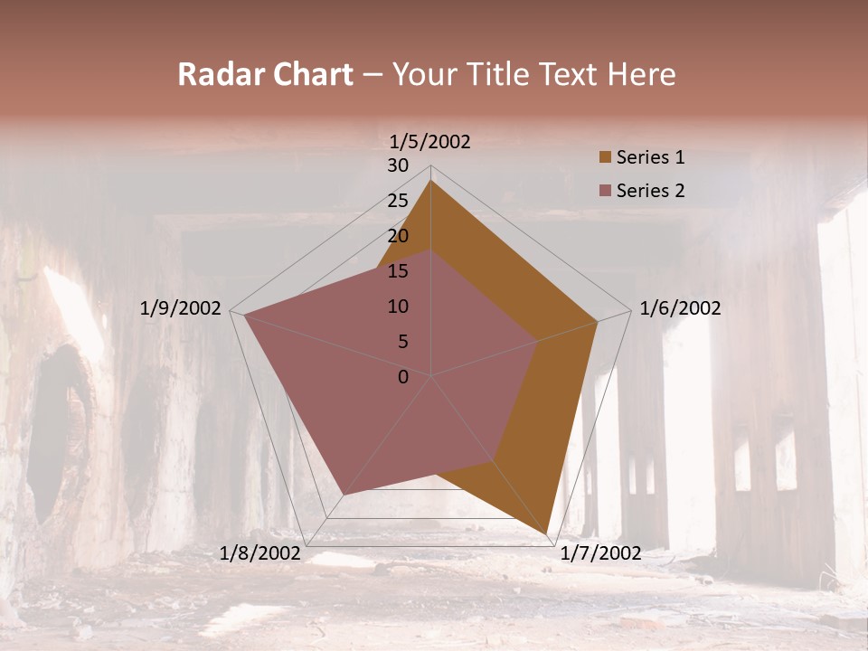 Decay Building Glass PowerPoint Template
